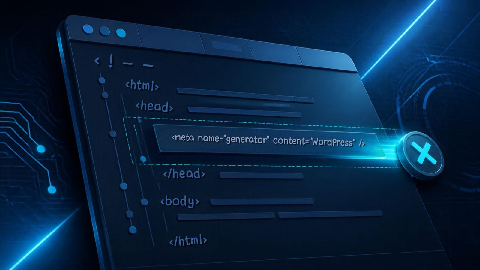 How to Remove Default Generator Meta Tag WordPress Header